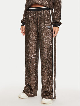Guess Guess Pantaloni palazzo V4BB16 KCI90 Maro Relaxed Fit