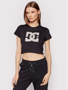 DC DC T-shirt Star ADJZT03015 Crna Regular Fit
