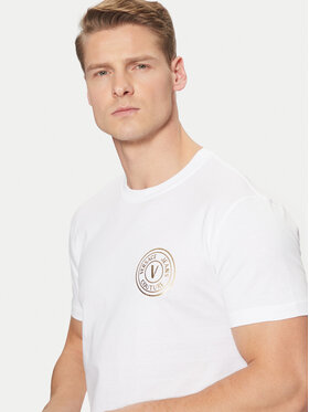 Versace Jeans Couture Versace Jeans Couture Тишърт 78GAHT00 Бял Regular Fit