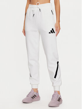 adidas adidas Sportinės kelnės Z.N.E. JE7843 Balta Regular Fit