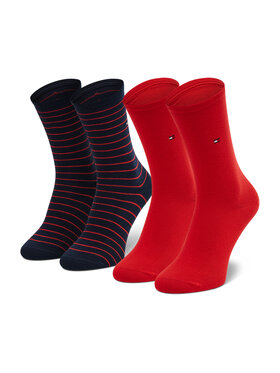 Tommy Hilfiger Tommy Hilfiger 2er-Set hohe Damensocken 100001494 Dunkelblau