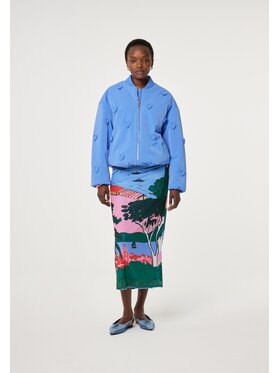 Fabienne Chapot Fabienne Chapot Kurtka bomber 6123-1769-98 Niebieski jasny Loose Fit