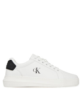 Calvin Klein Jeans Calvin Klein Jeans Sneakersy Chunky Cupsole Ru Patch Lth YM0YM01296 Biały