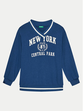 United Colors Of Benetton United Colors Of Benetton Bluză 32N4C400A Bleumarin Regular Fit