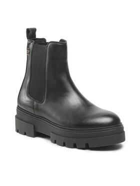 Tommy Hilfiger Tommy Hilfiger Klassische Stiefeletten Monochromatic Chelsea Boot FW0FW06899 Schwarz