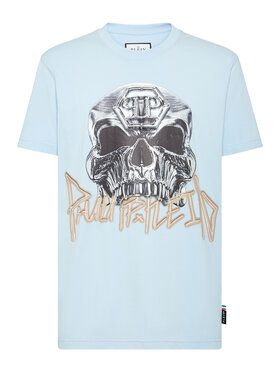 PHILIPP PLEIN PHILIPP PLEIN Tričko 4177 Modrá Regular Fit