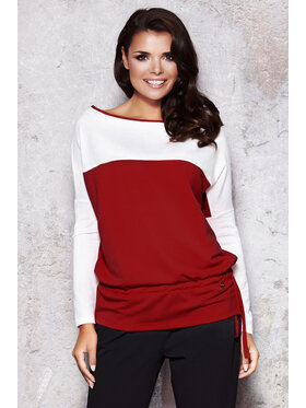 Infinite You Infinite You Sweter M015 Bordowy Basic Fit
