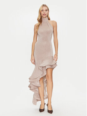 Simona Corsellini Simona Corsellini Коктейльна сукня P25CEAB05701 Золотий Slim Fit