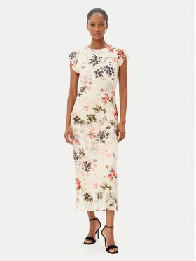 French Connection French Connection Rochie de vară 71YFU 90 Bej Regular Fit