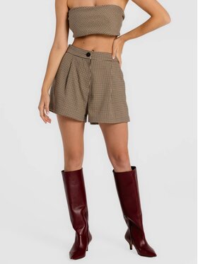 MANDRAGORA MANDRAGORA Pantaloncini di tessuto Retto Beige Standard Fit