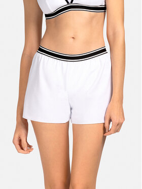 Miss Lou Miss Lou Shorts da mare O-AW1-B Bianco