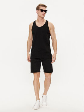 Jack&Jones Tank Top Tampa Slub 12252180 Crna Standard Fit