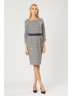 QUIOSQUE QUIOSQUE Každodenní šaty VIOLET NEW CHECK Barevná Regular Fit