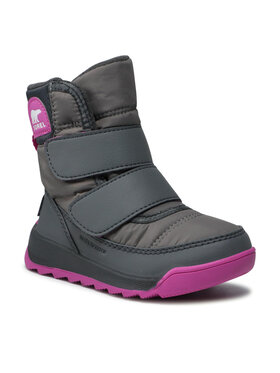 Sorel Čizme Za Snijeg Childrens Whitney II Strap Wp NC3919 Siva