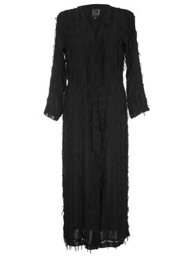 Melismee Stockholm Melismee Stockholm Płaszcz ESPRESSO Czarny Regular Fit