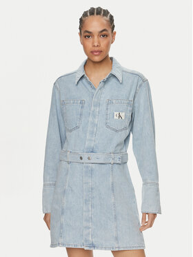 Calvin Klein Jeans Calvin Klein Jeans Džínsové šaty J20J222784 Modrá Regular Fit