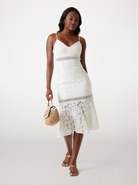 Guess Guess Každodenní šaty 174551 Bílá Classic Fit