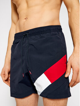 Tommy Hilfiger Tommy Hilfiger Szorty kąpielowe UM0UM02048 Granatowy Slim Fit