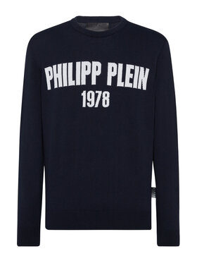 PHILIPP PLEIN PHILIPP PLEIN S dlhými rukávmi 22873 Tmavomodrá Regular Fit