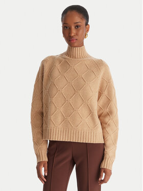 Elisabetta Franchi Elisabetta Franchi Sweater MK-55T-57E2 Barna Regular Fit