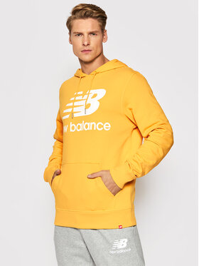 New Balance New Balance Majica dugih rukava Essentials Stacked Logo Po MT03558 Žuta Relaxed Fit