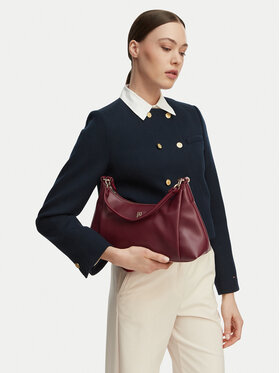 Tommy Hilfiger Tommy Hilfiger Τσάντα Th Essential Shoulder Bag AW0AW18374 Μπορντό