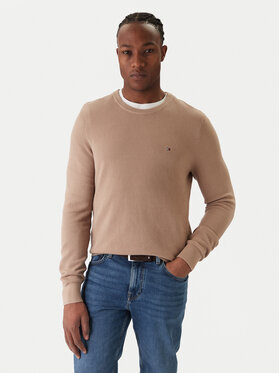 Tommy Hilfiger Tommy Hilfiger Πουλόβερ Essential MW0MW36347 Μπεζ Regular Fit