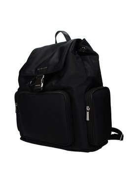 Michael Kors Michael Kors Plecak Black Fabric Backpack Czarny