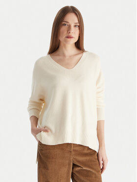 Kontatto Kontatto Sweter 3M0842C Écru Relaxed Fit