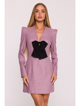 Made of Emotion Made of Emotion Sukienka wieczorowa M869 Brązowy Modern Slim Fit