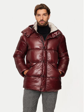 Hetregó Hetregó Пухено яке Justin 8N562 Бордо Regular Fit