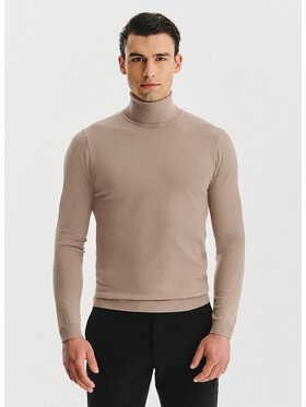 Pako Lorente Pako Lorente Sweter P25WB-2X-025 Beżowy Classic Fit
