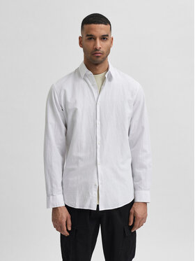 Selected Homme Selected Homme Πουκάμισο 16078867 Λευκό Slim Fit