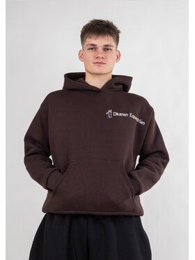 DKaren Sport DKaren Sport Bluza EQ001Men Brązowy Basic Fit