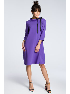 BeWear BeWear Sukienka codzienna B070 Fioletowy Baggy Fit