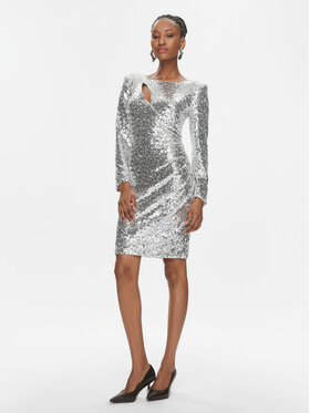Rinascimento Rinascimento Cocktailkleid CFC0019317002 Silber Slim Fit