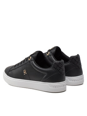 Tommy Hilfiger Tenisice Elevated Essent Sneaker Monogram FW0FW07999 Crna