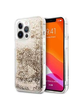 Guess Guess Etui na telefon Charms Glitter Przezroczysty