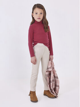 Mayoral Mayoral Текстилни панталони 4.502 Бежов Regular Fit