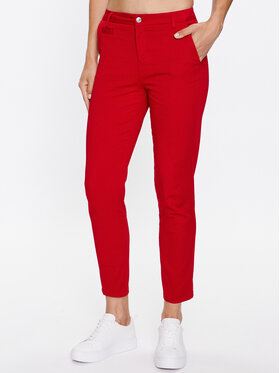 United Colors Of Benetton United Colors Of Benetton Hlače iz tkanine 4GD7558S3 Rdeča Slim Fit