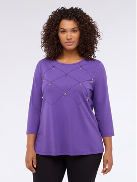 Fiorella Rubino Fiorella Rubino T-shirt G095L008772N029 Viola A-Line Fit