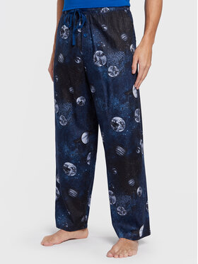Cyberjammies Cyberjammies Pantaloni pijama Apollo Moon Print 6735 Bleumarin Regular Fit