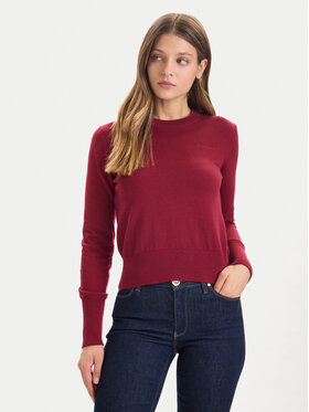 Guess Jeans Guess Jeans Svetr W4BR83 Z3HO2 Červená Regular Fit