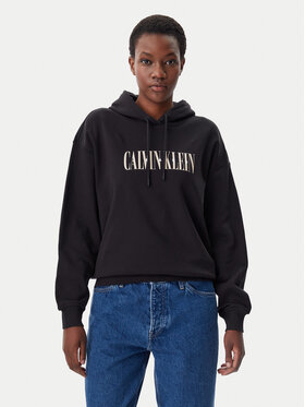 Calvin Klein Jeans Calvin Klein Jeans Mikina Varsity J20J225579 Čierna Regular Fit