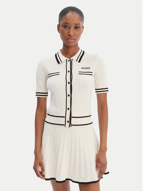 Guess Guess Cardigan V6RR02 Z4652 Écru Regular Fit