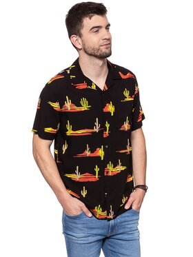 Wrangler Wrangler Camicia RESORT SHIRT Nero Regular Fit