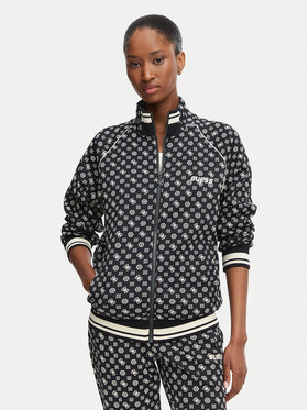 Guess Guess Majica dugih rukava V5YQ03 KB212 Crna Regular Fit