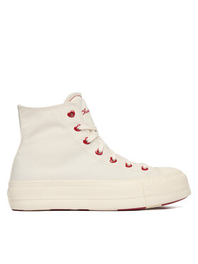 Converse Converse Trampki Chuck Taylor All Star Lift Platform Hearts A19058C Biały