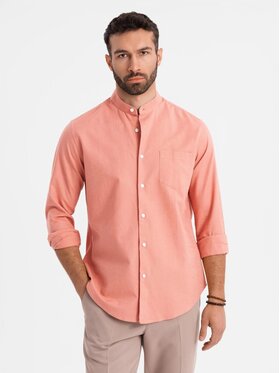 Ombre Ombre Koszula OM-SHCS-0161 Różowy Regular Fit