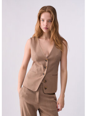 Liu Jo Liu Jo Gilet WF6213T732AL9179 Beige Regular Fit